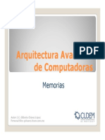 Arquitectura Avanzada de Computadoras (Memorias)