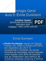 A Sociologia de Durkheim 52