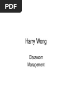 Harry Wong Classroom Management Manual