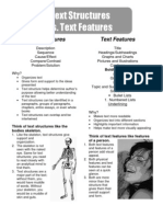 Text Structures vs. Textfeatures - HO
