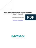 Moxa Managed Switches DSL EXTENDER UM v5