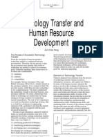 Technology Transfer and Human Resource Development