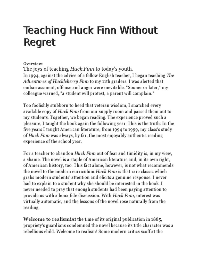 Custom essay meister huck finn 07 image