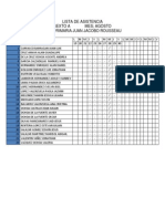 Lista de Asistencia 5a