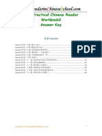 New Practical Chinese Reader Workbook2 - Answer Key PDF