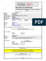 Formulario Inscripción