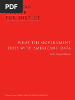 Download What the Government Does with Americans Data by The Brennan Center for Justice SN174279190 doc pdf