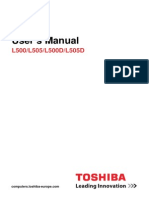 (Laptop) L 500 User Manual