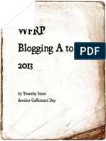 2013 Blogging A to Z