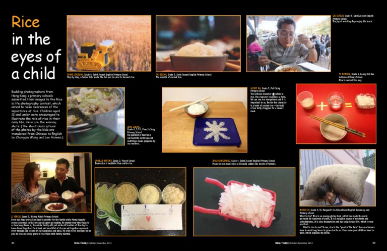 Rice Today Vol. 12, No. 4 Rice in The Eyes of A Child | PDF | Rice ...