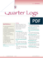 Quilting Quarter Logs