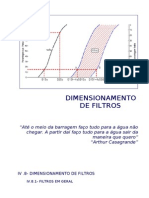 IV.8 - Dimensionamento de Filtros