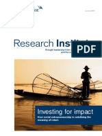 Credit Suisse & Schwabb Foundation - Investing For Impact