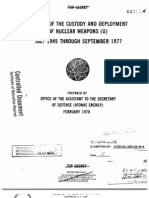 National Security Archive Declassified Documents on U.S. Nuclear War Plans, Accidents, and Command Systems