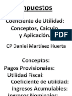 Impuestos Coeficiente de Utilidad 2013