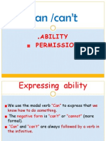 Can /can't: Ability Permission