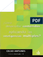 Antunes, Celso - Como Desarrollar Contenidos Aplicando Las Inteligencias Multiples