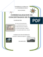 Comercializacion de Concentrados de Plomo