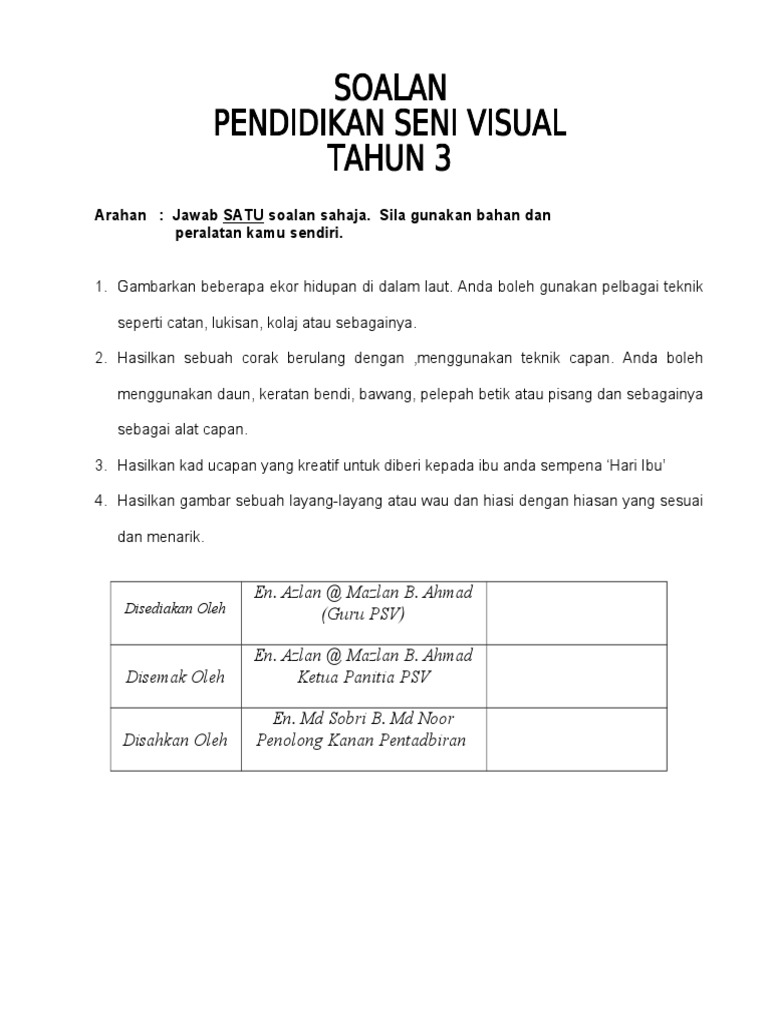 Soalan PSV 2013  PDF