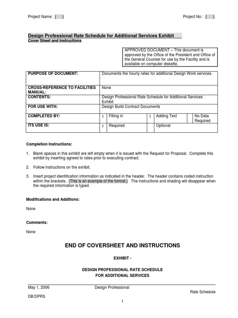Design Rate Schedule Guide | PDF | Art | Technology & Engineering