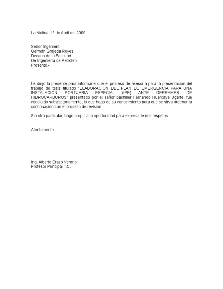 Cartas de Asesoria de Tesis