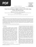 Download Rapid determination of caffeine content in soft drinks using FTIRATR spectroscopypdf by Sebastian Holguin C SN174355515 doc pdf