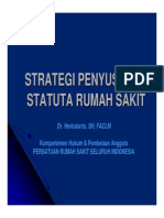 4 Strategi Penyusunan Statuta RS