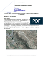 Informe Proyecto Carretera Mirador Mollebaya