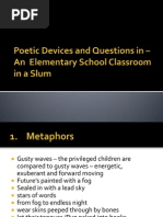Poetic Devices in – An  Elementary School Classroom