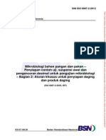 Mikrobiologi Bagian 2 Aturan Khusus Utk Penyiapan Daging Dan Produk Daging 16721 - Sni Iso 6887-2-2012 - Web