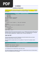 Conditional Statements
