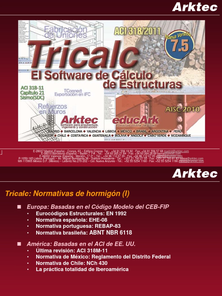 Normativa ACI 318M-11 en Tricalc | PDF | Ingeniería de Edificación ...