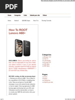 Download How to ROOT Lenovo A60 by Kenjiro Musashi SN174378888 doc pdf