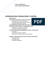 INTRODUCCION. Produccion y Costes