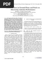 Effect of Slots on micrtostrip patch antenna