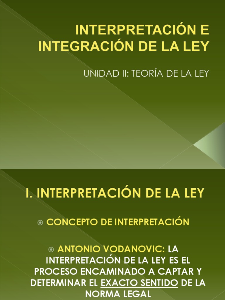 Interpretación e Integración de La Ley | PDF | Caso de ley | Juez