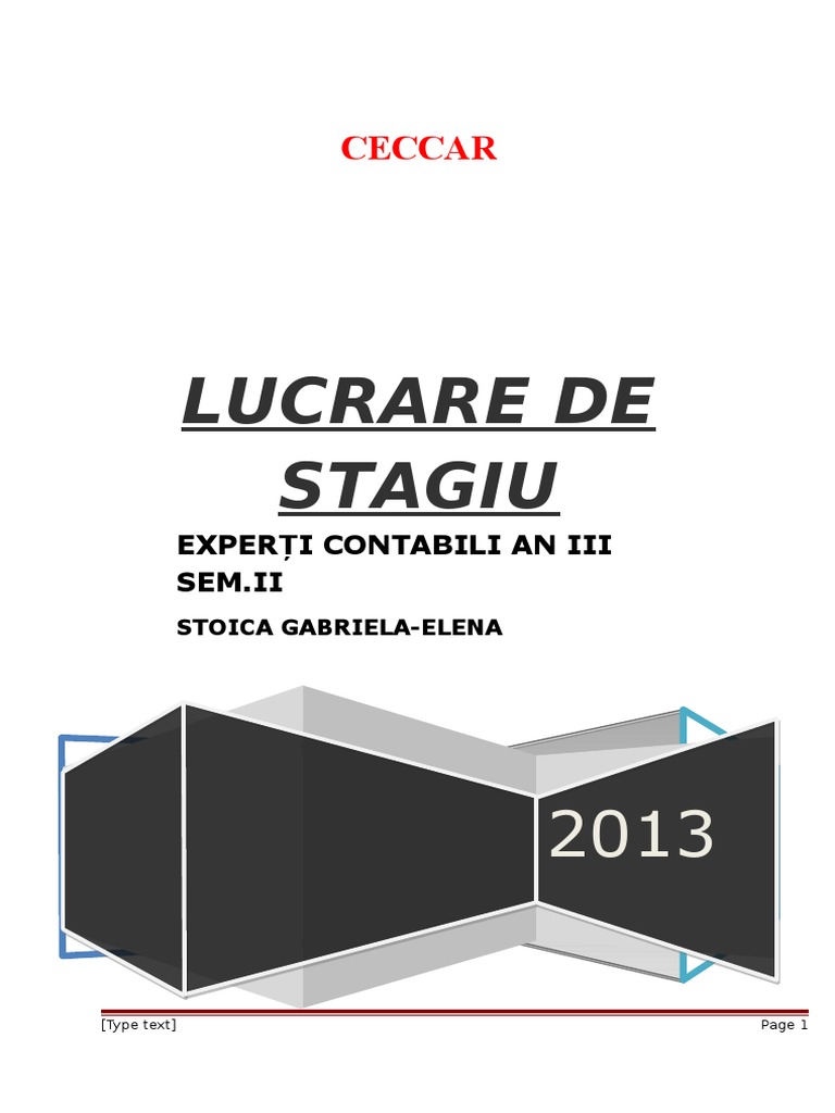 LUCRARE STAGIU IIi SEMII | PDF