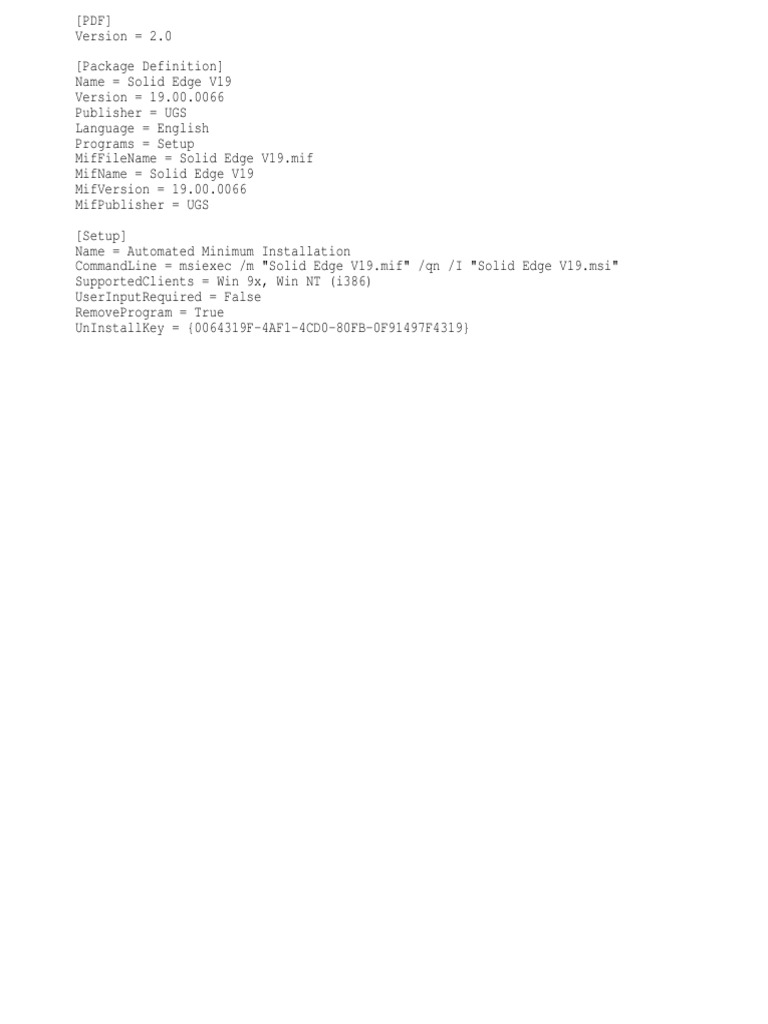 Solid Edge V19 Installation Guide | PDF | Microsoft Windows | Software