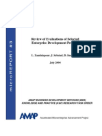 mR 3 - Review of Evaluations of Selected Enterprise Development Projects