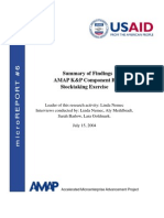 mR 6 - Summary of Findings AMAP Knowledge & Practice Component B Stocktaking Exercise