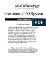 ProCinema60 Manual 12909 Read