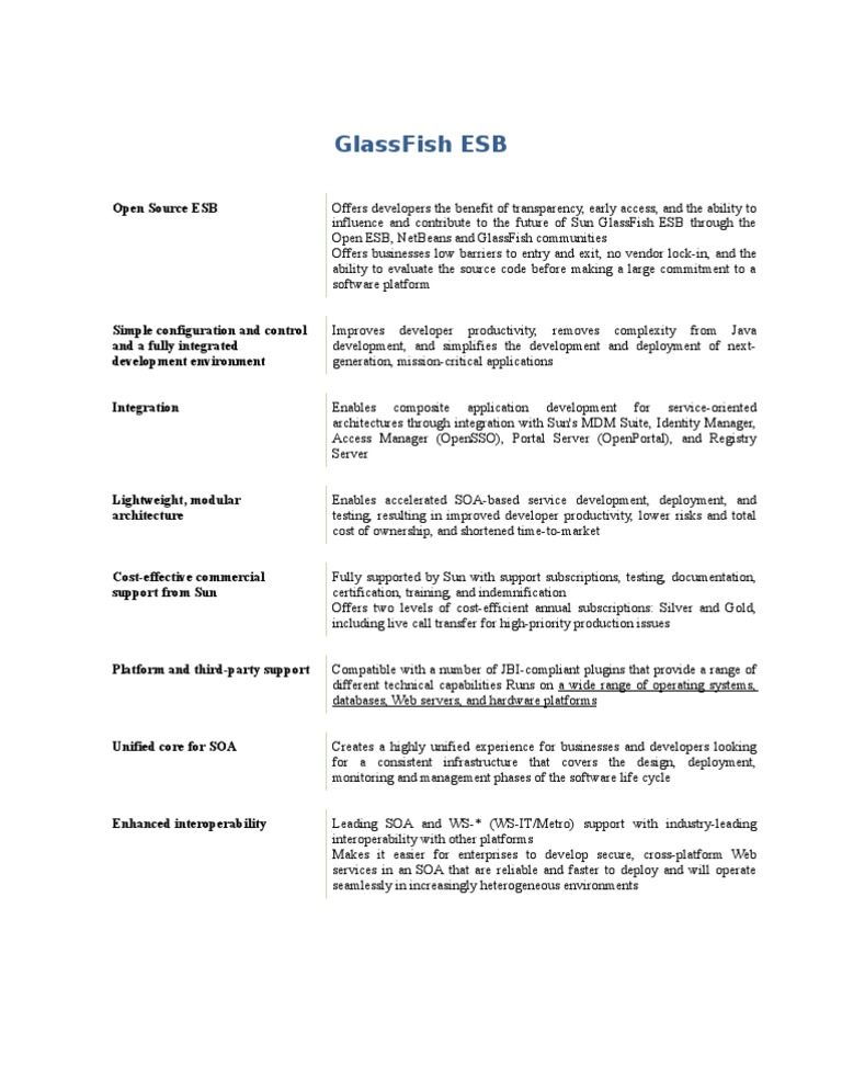 Open Source GlassFish ESB Overview | PDF | Service Oriented ...