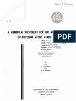 A Ysis Pressure, Vessel Heads: Numerical Pro Cedurefor OF