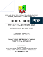 Kertas Kerja Bulan Patriotik 2013