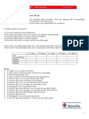 Teste de Einstein PDF