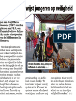 Het Nieuwsblad - 08/10/2013 - Positieve actie wijst jongeren op veiligheid