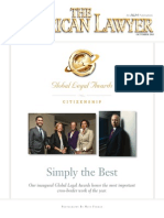 The American Lawyer Global Legal Awards Global Citizenship Award