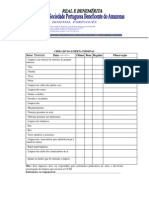 Check List Da Limpeza Terminal