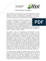 FMT - Borrador Manifiesto Foro Movilidad Área Metropolitana Te nerife