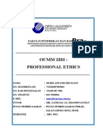 Pra-Majlis: OUMM 3203: Professional Ethics